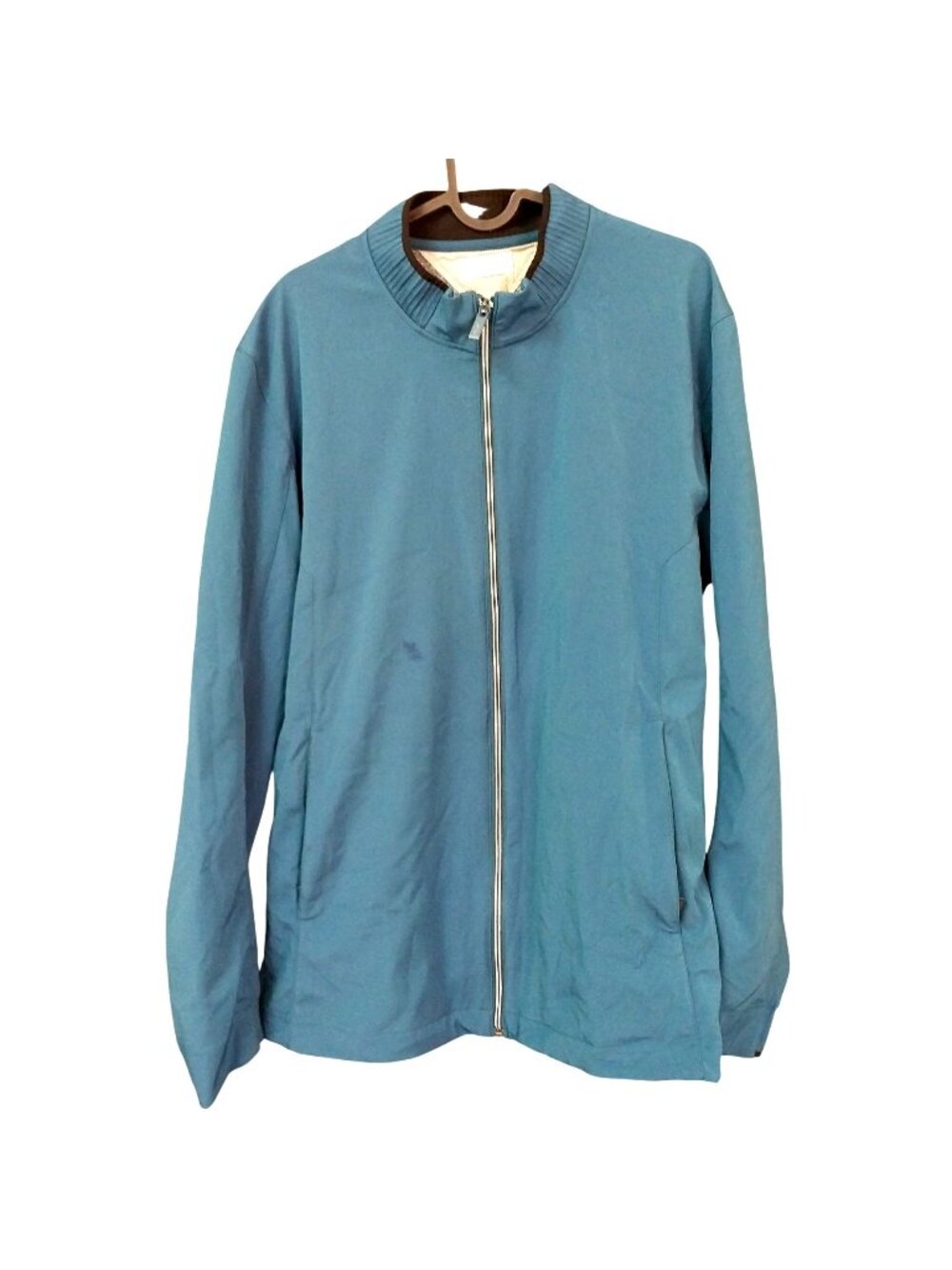 Adidas Adipure Mens Blue Full-Zip Jacket Size M Lightweight Casual Outerwear